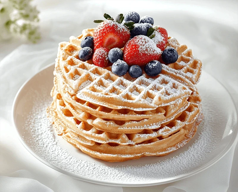 Miniatura de waffles-de-avena