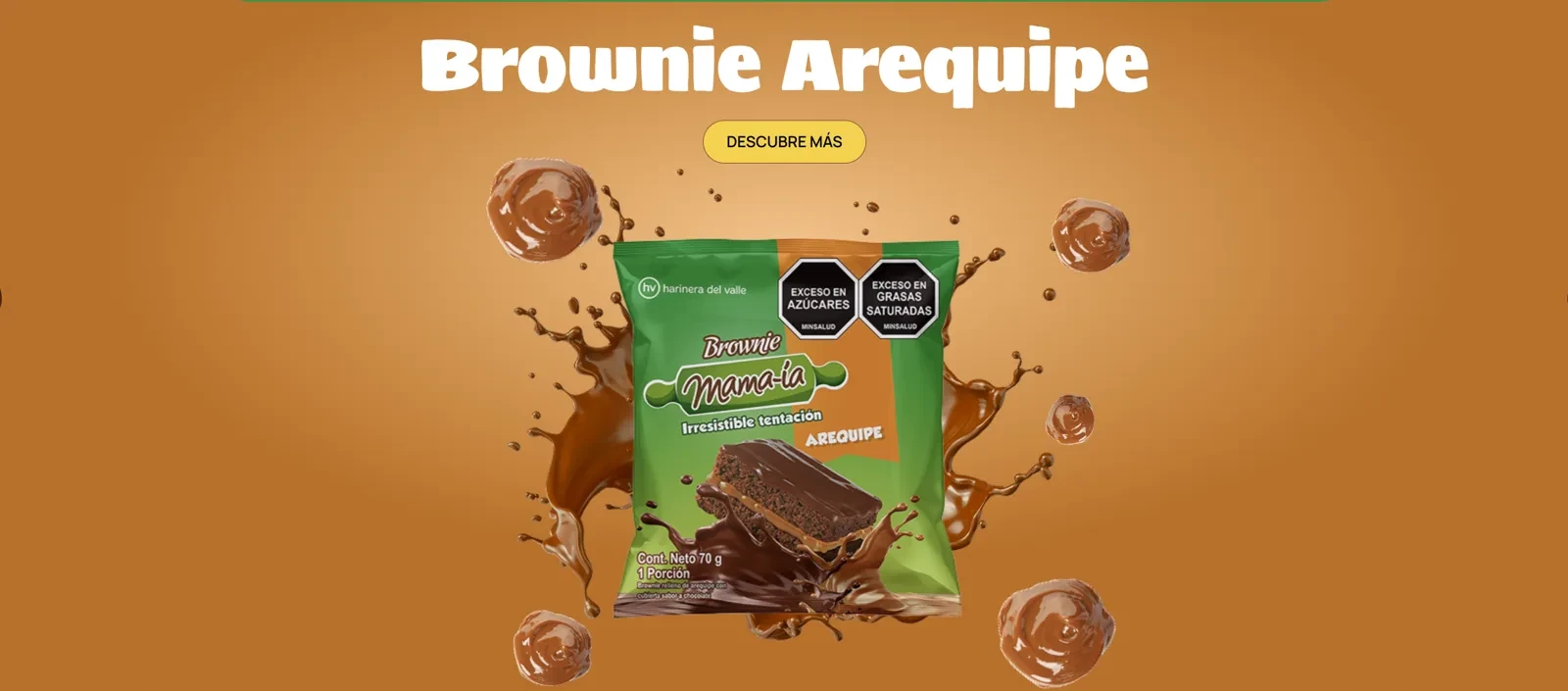 Miniatura de brownie-arequipe
