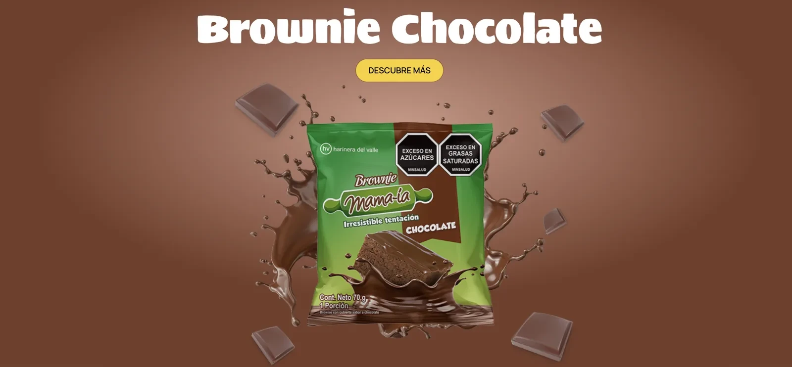 Miniatura de brownie-chocolate